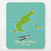 Con Son Island Karte Vietnam Mousepad (Vorne)