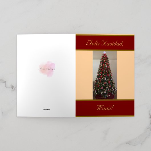 Con Todo Nuestro Amor, Mami, spanische Grußkarte (Äußere Ablage)