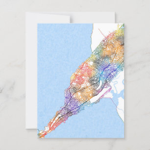 Conakry Guinea City Map Postkarte