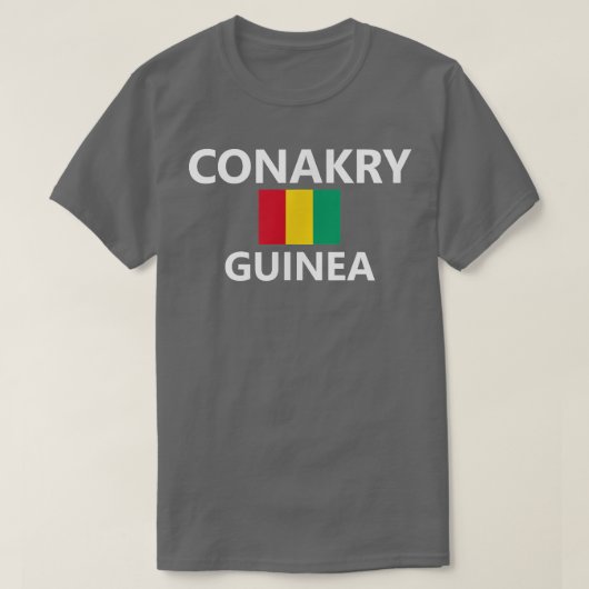 Conakry Guinea Flag City T-Shirt (Design vorne)