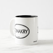 Conakry, Guinea Zweifarbige Tasse (Vorderseite Links)