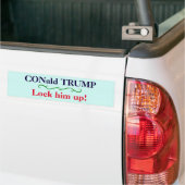 "CONald TRUMPF. Schließen Sie ihn oben zu! " Autoaufkleber (Auf Lkw)