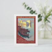 Concarneau France Vintage Poster 1919 Postkarte (Stehend Vorderseite)