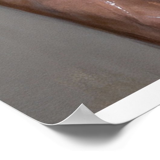 Concealed Distress in Light and Shadow Poster (Ecke)