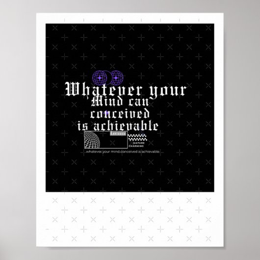 Conceive Achieve Sticker Poster (Vorne)