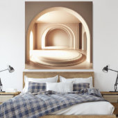 Concentric Arch Platforms Leinwanddruck (Insitu (Schlafzimmer))
