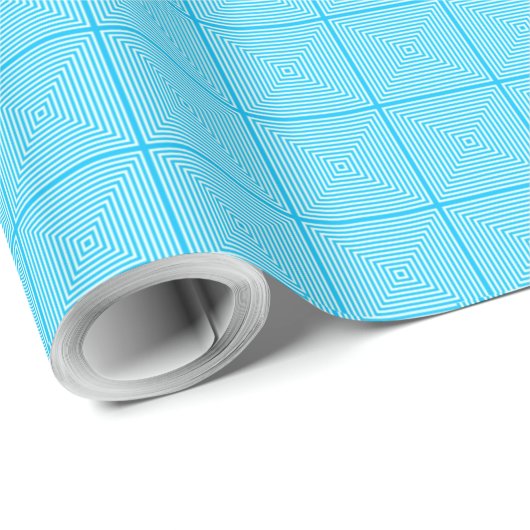 Concentric Blue Geschenkpapier (Rolleneckpunkt)