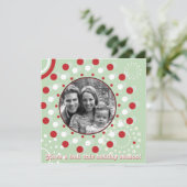 Concentric Circle Holiday Greetings Feiertagskarte (Stehend Vorderseite)