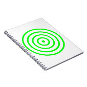 Concentric Circle Spiral Foto Notebook Notizblock (Rechte Seite)