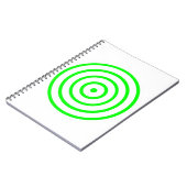 Concentric Circle Spiral Foto Notebook Notizblock (Linke Seite)
