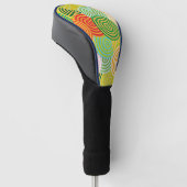 Concentric Circles Golf Head Cover Headcover (angewinkelt)