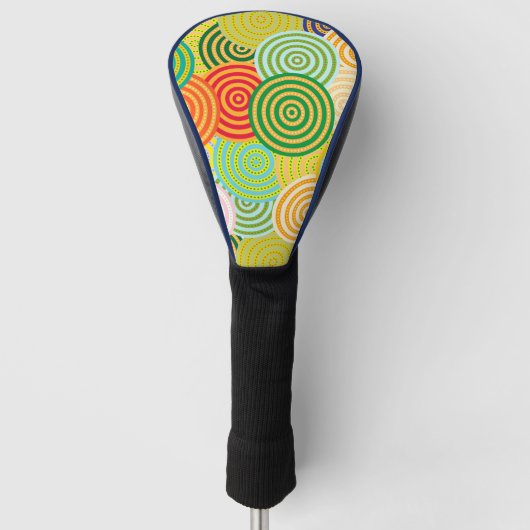 Concentric Circles Golf Head Cover Headcover (Vorderseite)