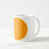Concentric Colorful Circle Coffee Tasse (VorderseiteRechts)