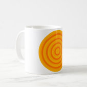 Concentric Colorful Circle Coffee Tasse (Vorderseite Links)