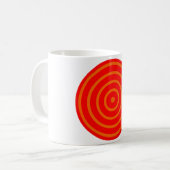 Concentric Colorful Circle Coffee Tasse (Vorderseite Links)