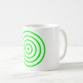 Concentric Colorful Circle Coffee Tasse (VorderseiteRechts)