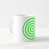 Concentric Colorful Circle Coffee Tasse (Vorderseite Links)