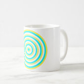 Concentric Colorful Circle Coffee Tasse (VorderseiteRechts)