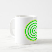 Concentric Colorful Circle Coffee Tasse (Vorderseite Links)