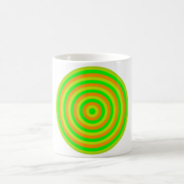 Concentric Colorful Circle Coffee Tasse