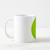 Concentric Colorful Circle Coffee Tasse (Links)