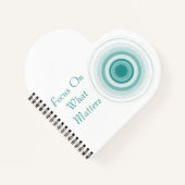 Concentric Focus - Modern Cover Art Notizblock (Vorderseite)