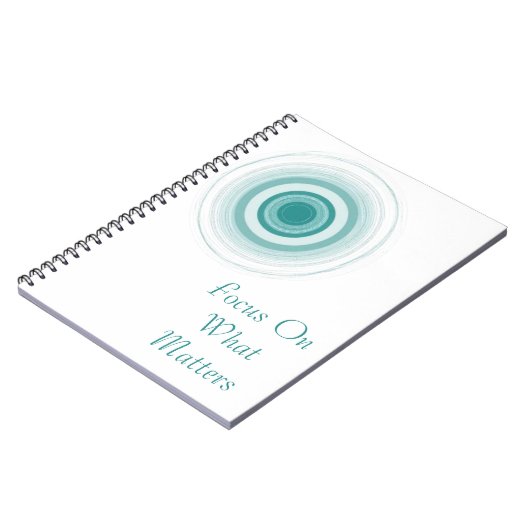 Concentric Focus - Modern Cover Art Notizblock (Linke Seite)