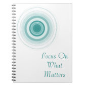 Concentric Focus - Modern Cover Art Notizblock (Vorderseite)