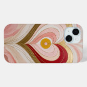 Concentric Heart Blossom Case-Mate iPhone Hülle (Rückseite (Horizontal))