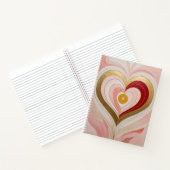 Concentric Heart Blossom Notizblock (Innenseite)
