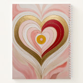 Concentric Heart Blossom Notizblock (Rückseite)