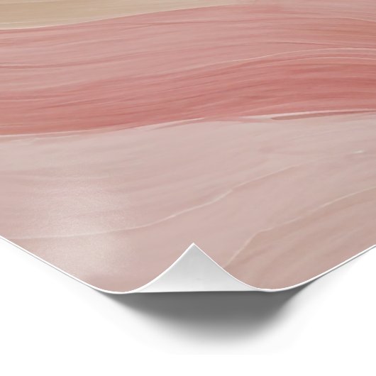 Concentric Heart Blossom Poster (Ecke)