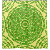 Concentric Leaf Rings von Kenneth Yoncich Duschvorhang (Vorderseite)