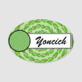 Concentric Leaf Rings von Kenneth Yoncich Namensschild (Vorderseite)
