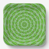 Concentric Leaf Rings von Kenneth Yoncich Pappteller (Vorderseite)