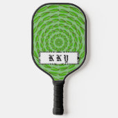 Concentric Leaf Rings von Kenneth Yoncich Pickleball Schläger (Rückseite)