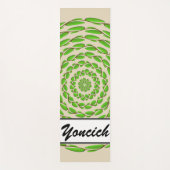Concentric Leaf Rings von Kenneth Yoncich Yogamatte (Vorderseite)