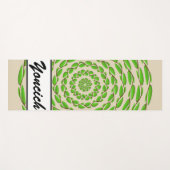 Concentric Leaf Rings von Kenneth Yoncich Yogamatte (Vorderseite (Horizontal))