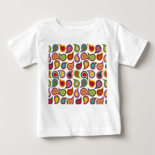 Concentric Paisleys Baby T-shirt (Vorderseite)