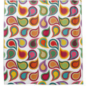 Concentric Paisleys Duschvorhang (Vorderseite)