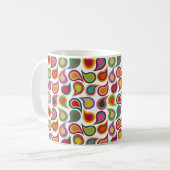 Concentric Paisleys Kaffeetasse (Vorderseite Links)