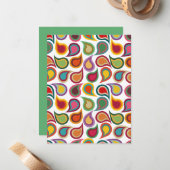 Concentric Paisleys Mitteilungskarte (Vorderseite/Rückseite Beispiel)