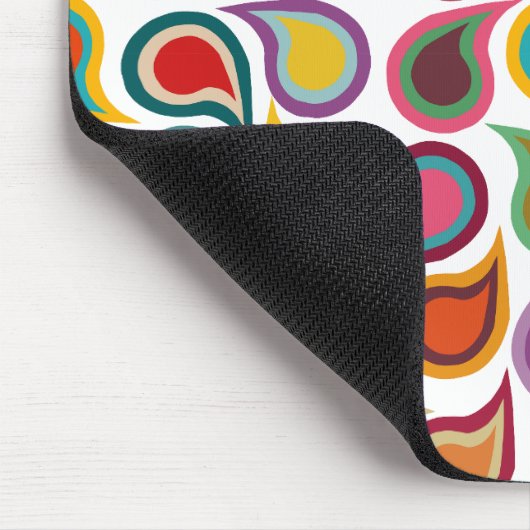 Concentric Paisleys Mousepad (Ecke)