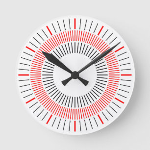 Concentric Rays 03 Runde Wanduhr