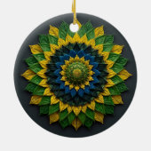 Concentric Solar Foliage - Ceramic Ornament (Hinten)