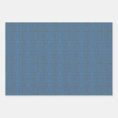 Concentric Wavy Squares on a mottled blue paintbox Geschenkpapier Set (Vorderseite 2)
