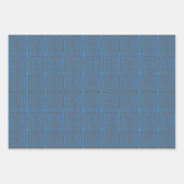 Concentric Wavy Squares on a mottled blue paintbox Geschenkpapier Set (Vorderseite)