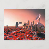 Concept Art of Future Manned Mars Mission Postkarte (Vorderseite)