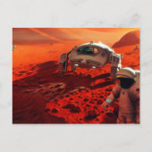 Concept Art of Future Manned Mars Mission Postkarte (Vorderseite)