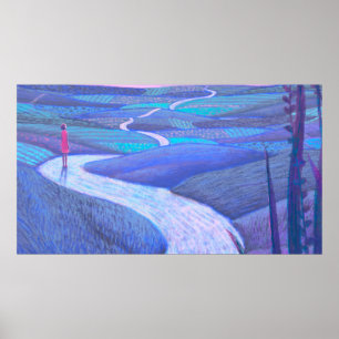 Concept Art, surreal Kunstwerk, Hoffnung Leben Tra Poster